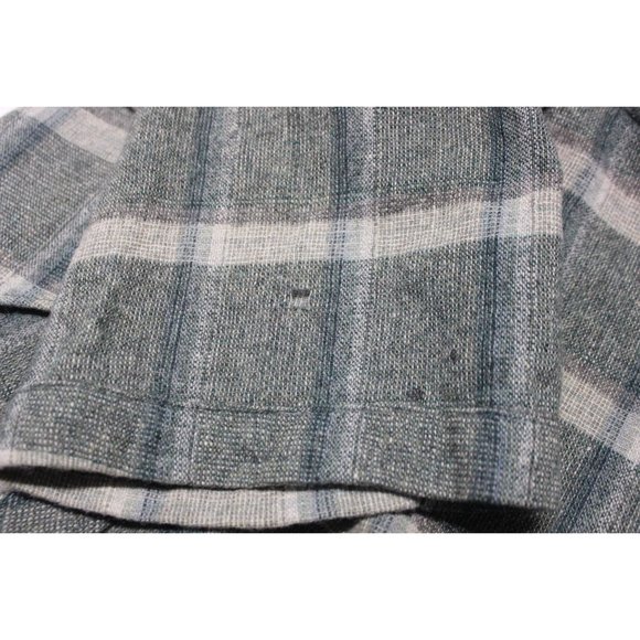 West Wool men's vintage plaid wool short sleeve button front shirt XL - Picture 10 of 13